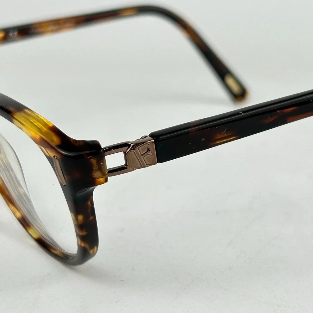 Furla Dais VU4760J Women's Eyeglasses Frame Black Yellow Plastic Full Rim 130 mm